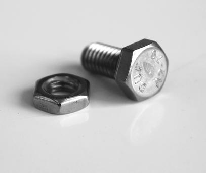 Bouten en moeren M6 x 12 mm 20 stuks